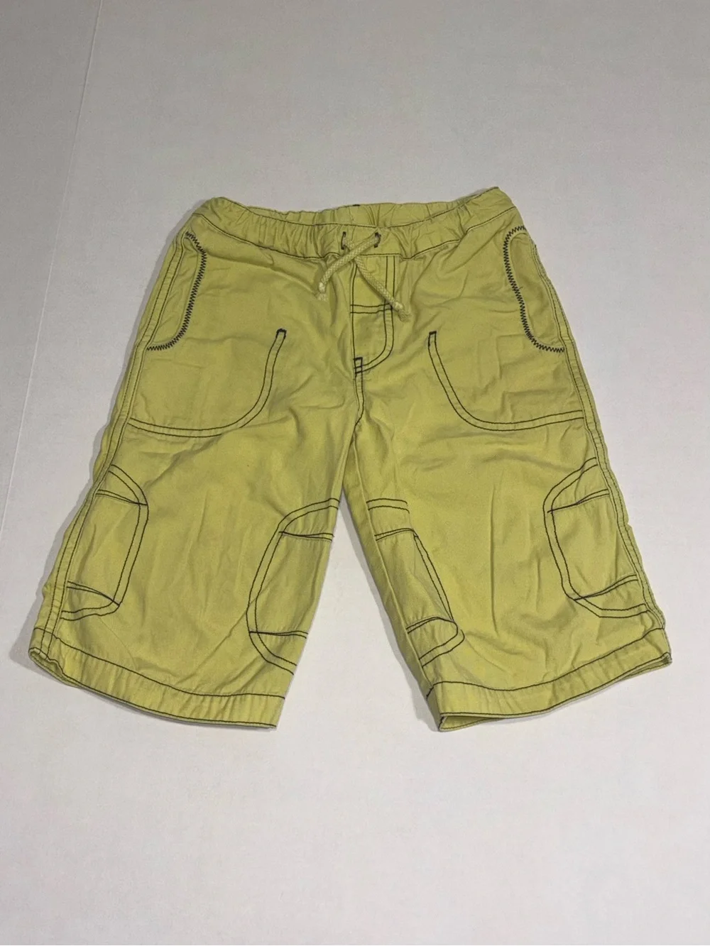 Hanna Andersson Boys Cargo Shorts Green Size 110 (size 5) 100% Cotton